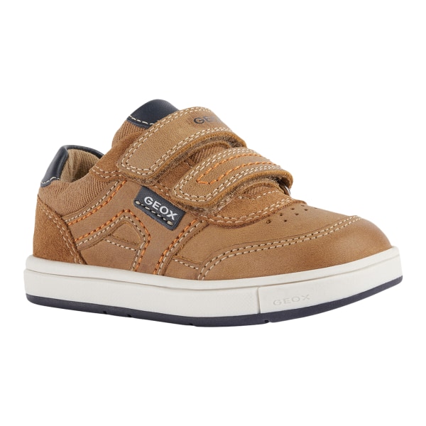 Geox Boys Trottola Läder Trainers 3.5 UK Caramel/Navy Caramel/Navy 3.5 UK