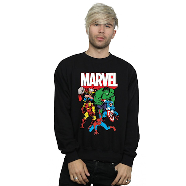 Marvel Herrgrupp Sweatshirt M Svart Black M