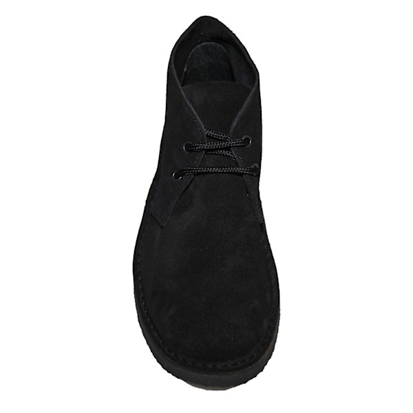 Roamers herr äkta mocka rund tå olinjerade ökenkängor 11 UK Bl Black 11 UK