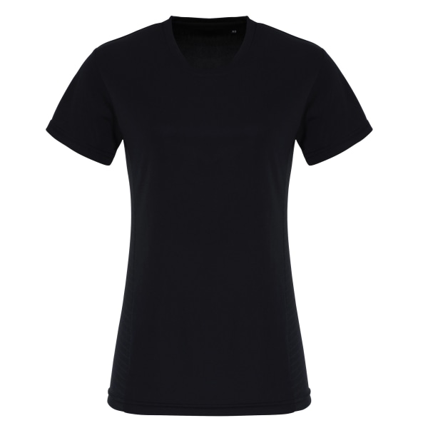 TriDri T-shirt med präglad panel för dam/dam M Vit White M