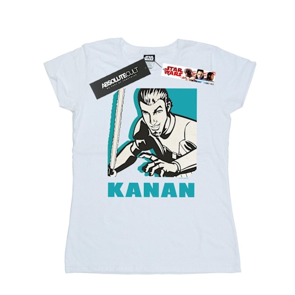 Star Wars Dam/Kvinnor Rebels Kanan Bomull T-shirt M Vit White M