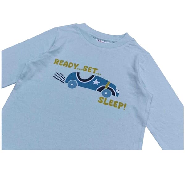 Star Barn/Barn Bilar Långärmad Pyjamas Set 3-4 År Blå Blue 3-4 Years