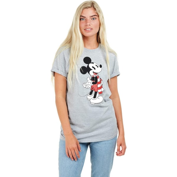 Disney Mickey Scarf Dam/Dam Ljung T-shirt L Grå Grey L