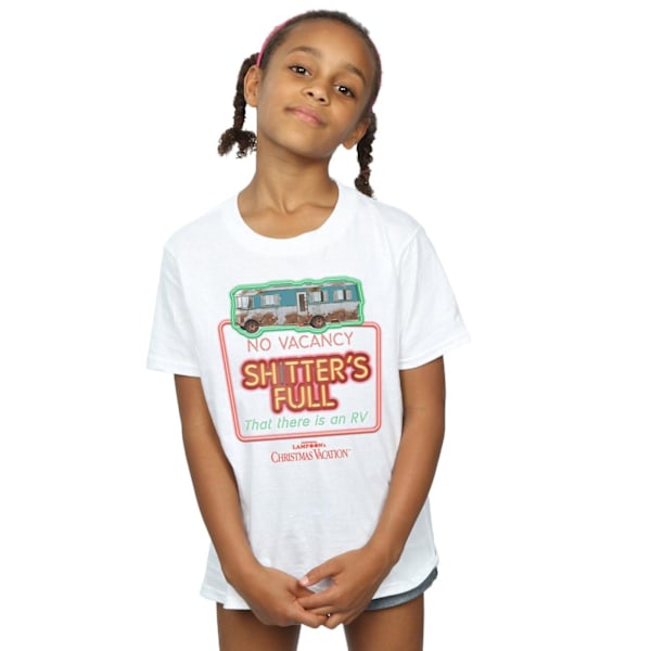 National Lampoon's Christmas Vacation Girls No Vacancy Bomull T-shirt White 7-8 Years