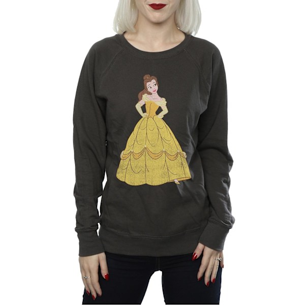 Disney Princess Damkläder/Dam Classic Belle Sweatshirt M Ljus Light Graphite M