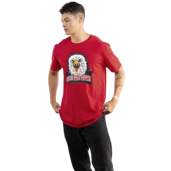 Cobra Kai Herr Eagle Fang T-shirt L Cardinal Red Cardinal Red L