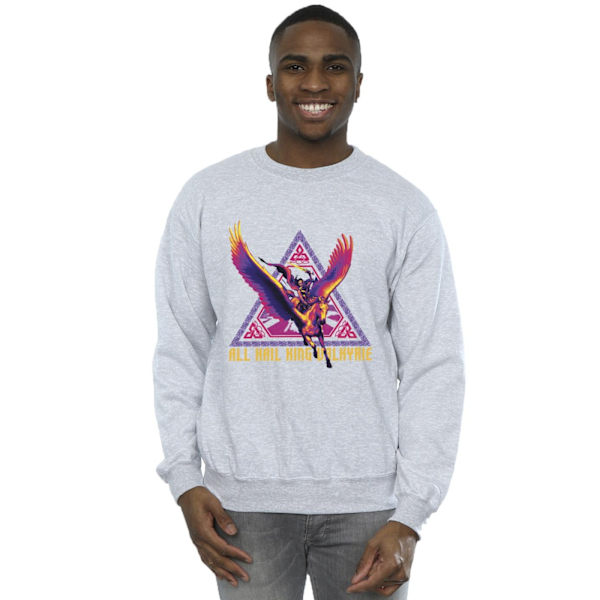 Marvel Herr Thor Love And Thunder All Hail Valkyrie Sweatshirt Sports Grey XXL
