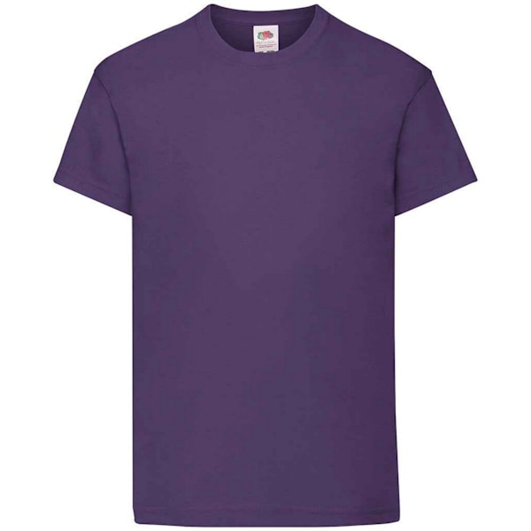 Fruit of the Loom Barn/Barn Original Bomull T-shirt 3-4 år Purple 3-4 Years