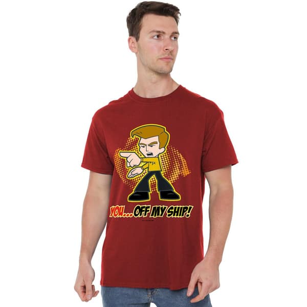 Star Trek Quogs Herr Off My Ship T-Shirt L Kardinal Cardinal L