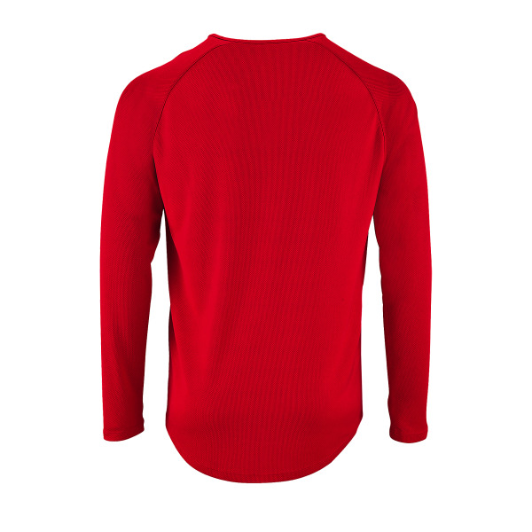 SOLS Herr Sportig långärmad Performance T-shirt XXL Röd Red XXL