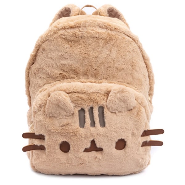 Pusheen 3D Fuskpälsryggsäck One Size Beige Beige One Size