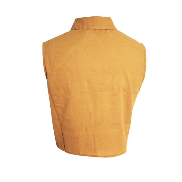 Brave Soul Dam/Kvinnor Elizabeth Tie Front Crop Shirt XL Sand Sand XL