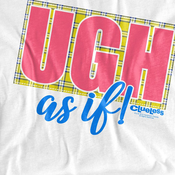 Clueless Herr Ugh As If T-Shirt L Vit White L