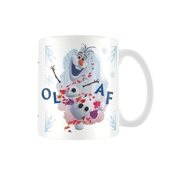 Frozen II Jump Olaf Mug En Storlek Vit/Blå White/Blue One Size