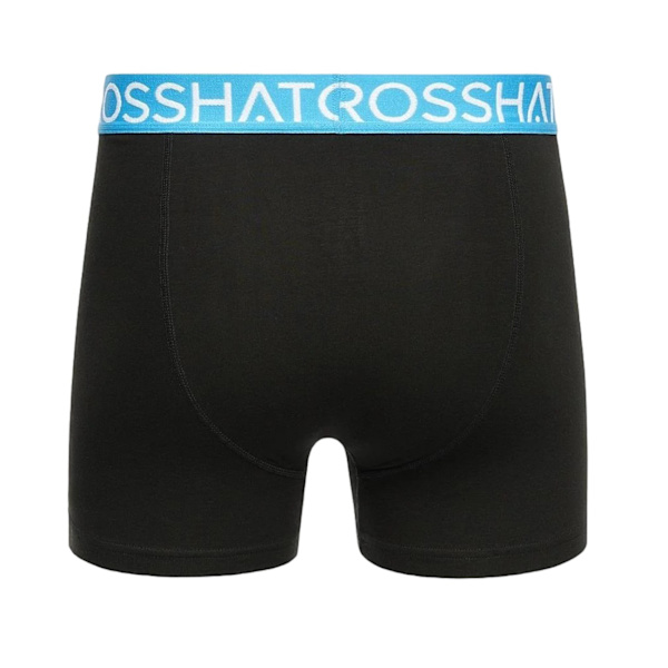 Crosshatch Mens Crystaline Boxer Shorts (3-pack) M Malibu Blå Malibu Blue/Black/Grey M