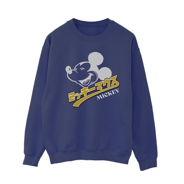 Disney Dam/Kvinnor Mickey Mouse Japansk Sweatshirt S Marin Blå Navy Blue S