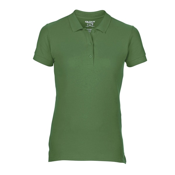 Gildan Dam/Damer Premium Bomull Sport Dubbel Pique Polotröja Military Green S