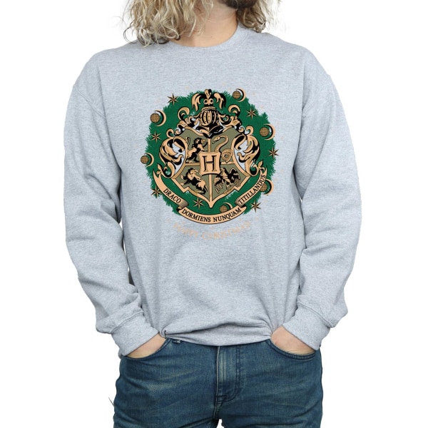 Harry Potter Julkrans Sweatshirt för Män 3XL Sports Grey Sports Grey 3XL