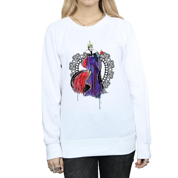 Disney Dam/Kvinnor Skurkar Maleficent Skiss Sweatshirt M Vit White M