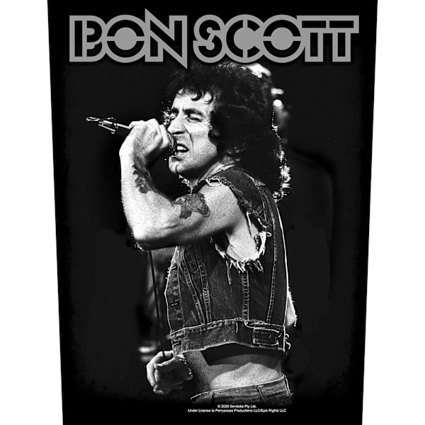 Bon Scott Patch One Size Black Black One Size