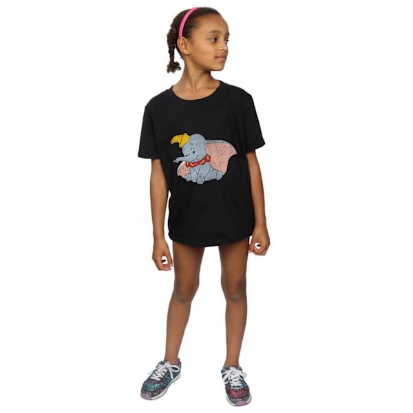 Dumbo Girls Klassisk Bomull T-shirt 5-6 År Vit White 5-6 Years