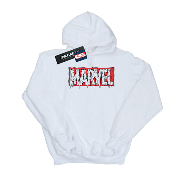 Marvel Womens/Ladies Drip Logo Hoodie L Vit White L