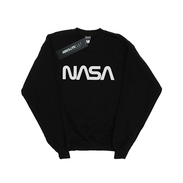 NASA Girls Modern Logo Sweatshirt 12-13 år Svart Black 12-13 Years