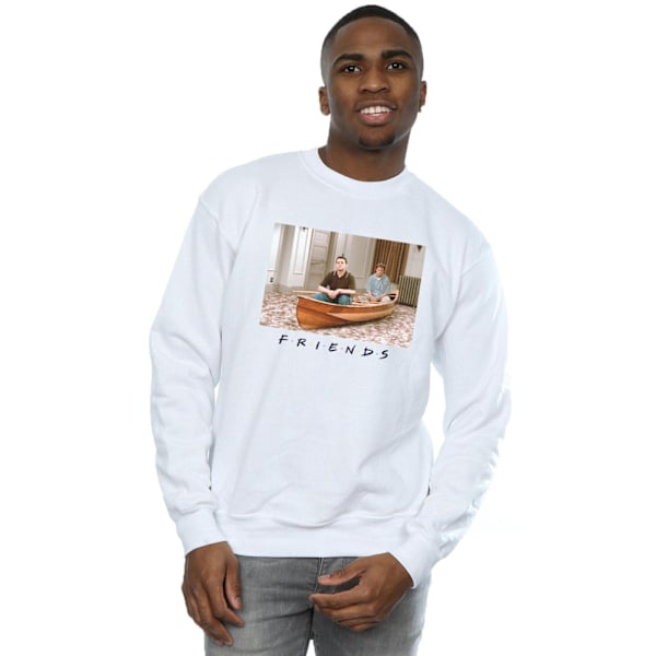 Friends Herr Joey Och Chandler Båt Sweatshirt 4XL Vit White 4XL