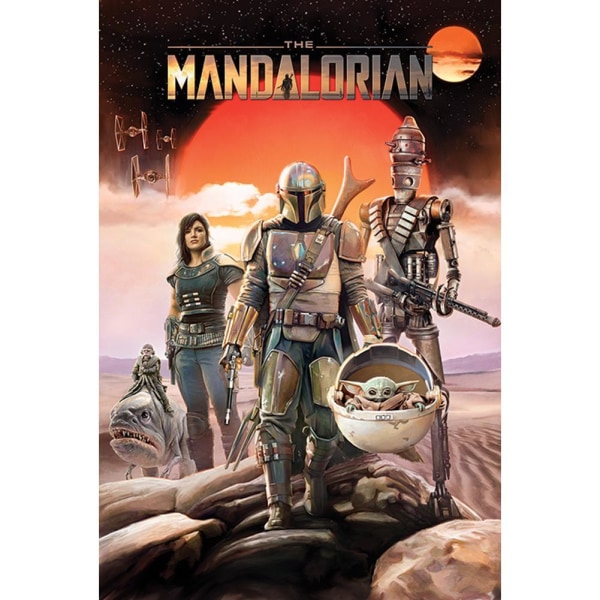 Star Wars: The Mandalorian Poster One Size Flerfärgad Multicoloured One Size