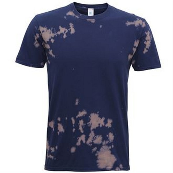 Unisex unisex blekt t-shirt S UK Navy Navy S UK