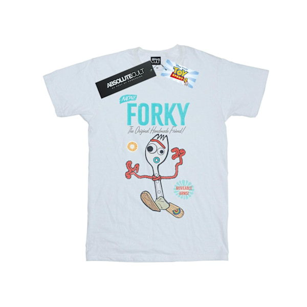 Disney Girls Toy Story 4 Forky Handmade Friend Bomull T-shirt 1 White 12-13 Years