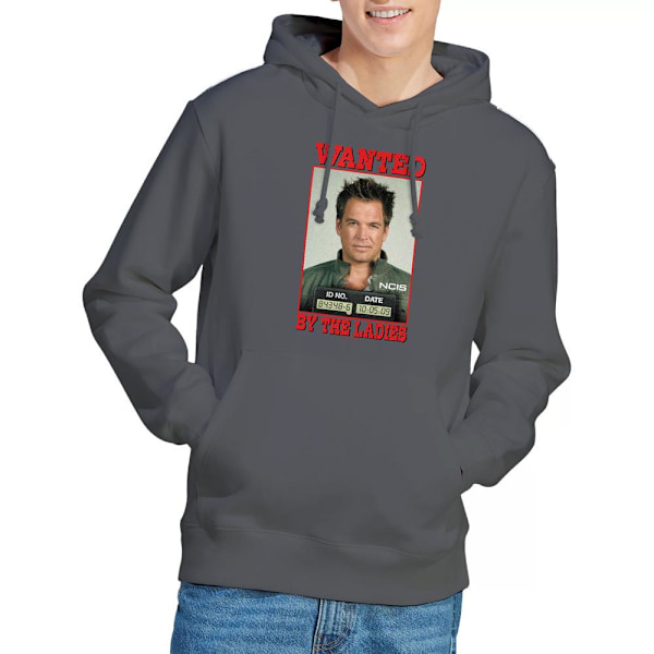 NCIS Herr Wanted Hoodie M Charcoal Charcoal M
