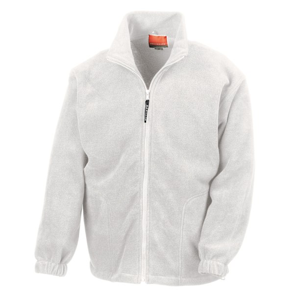 Result Unisex Vuxen Polartherm Fleece Jacka M Vit White M