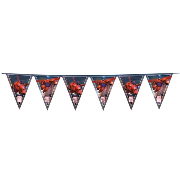 Big Hero 6 Logotyp Vimpel One Size Röd/Blå Red/Blue One Size