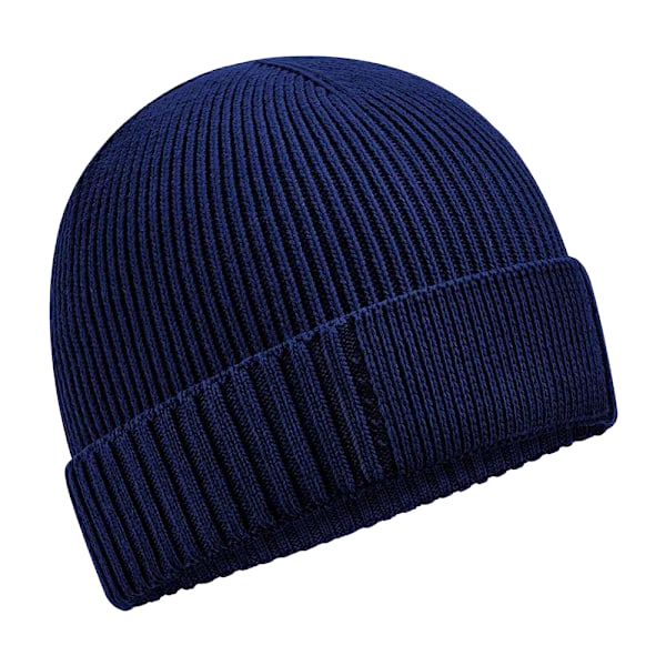 Beechfield Unisex Vuxen Ekologisk Bomull Engineered Patch Beanie Oxford Navy One Size