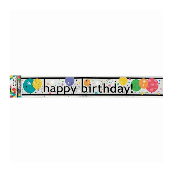 Unik fest Breezy Happy Birthday Banner En Storlek Flerfärgad Multicoloured One Size