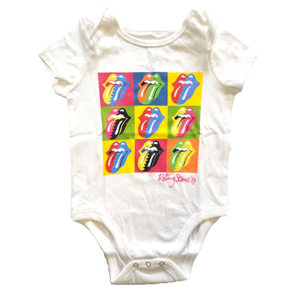 The Rolling Stones Toddler Two Tone Babygrow 0-3 månader Vit White 0-3 Months