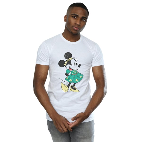 Disney herr Minnie Mouse St Patrick's Day kostym T-shirt 3XL W White 3XL