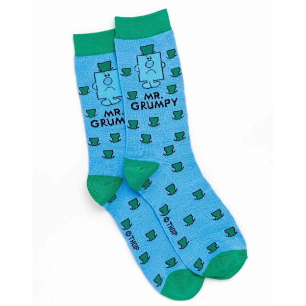 Mr Men Herr Mr Grumpy Mugg och Sock Set One Size Blå Blue One Size