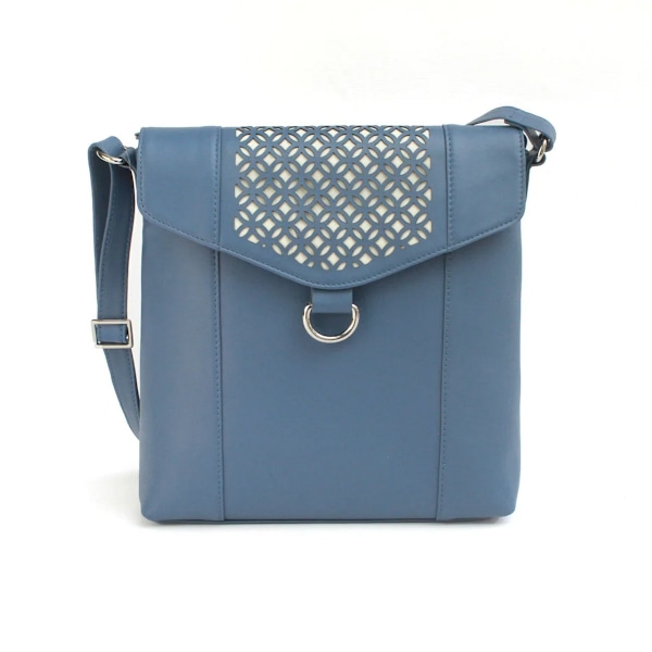 Eastern Counties Leather Damväskor/Dam Janie Läderhandväska På Slate Blue One Size