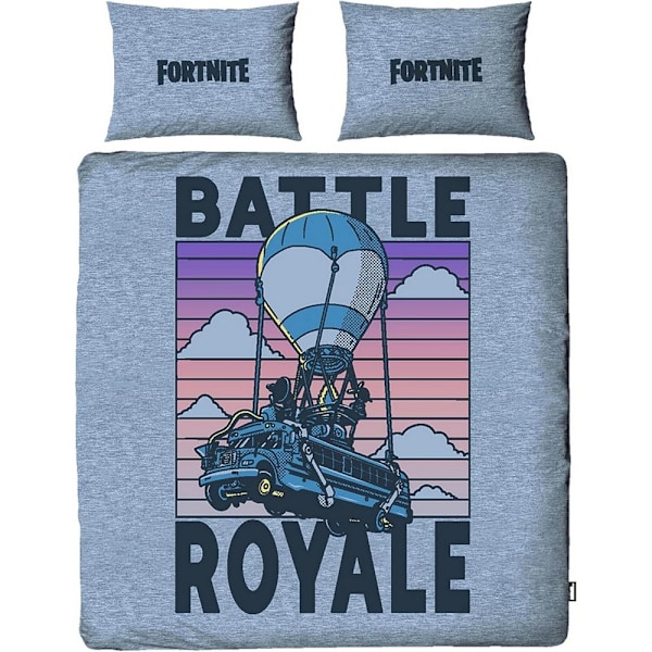 Fortnite Battle Royale Påslakan Set Enkelsäng Blå/Svart Blue/Black Single