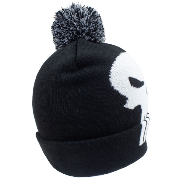 The Punisher Pom Pom Skull Beanie One Size Svart Black One Size