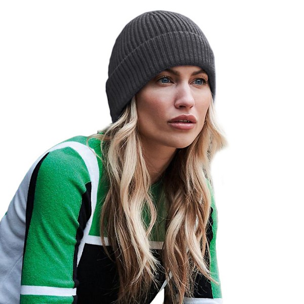 Beechfield Engineered Knit Ribbed Beanie One Size Graphite Grey Graphite Grey One Size