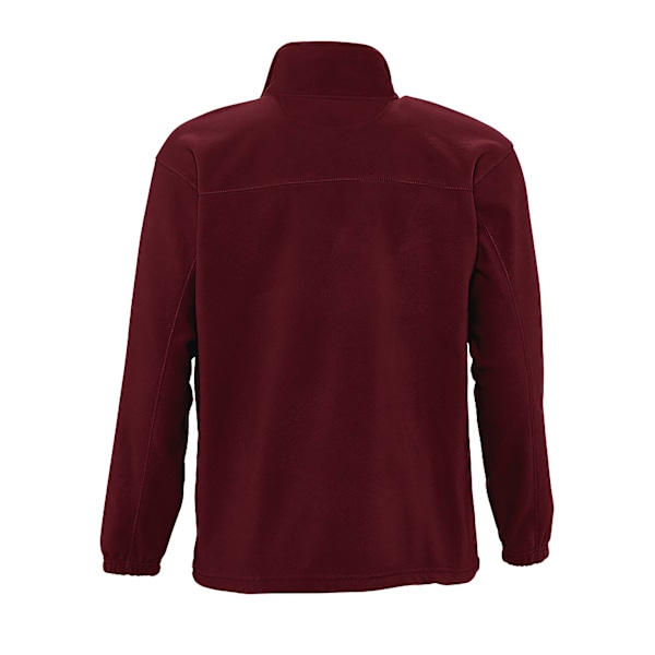 SOLS Herr North Full Zip Outdoor Fleece Jacka 4XL Burgundy Burgundy 4XL