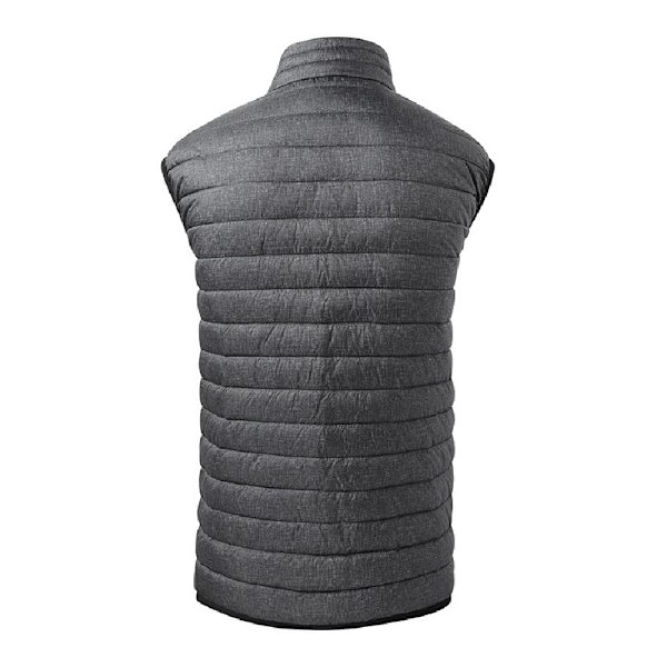 2786 Herr Melange Vadderad Väst L Charcoal Melange Charcoal Melange L