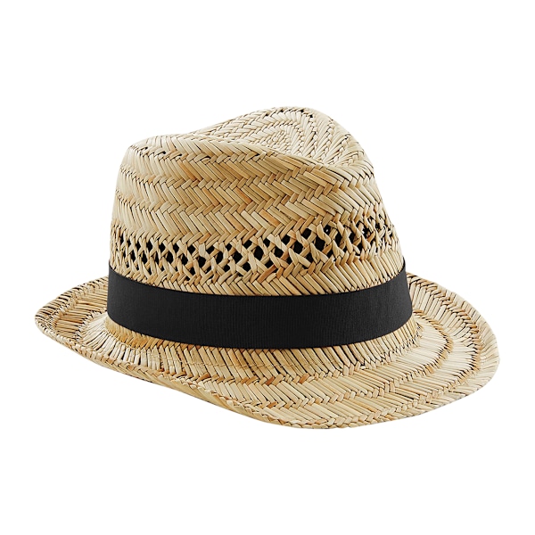 Beechfield Unisex Halm Sommar Trilby Hatt LXL Naturlig Natural LXL