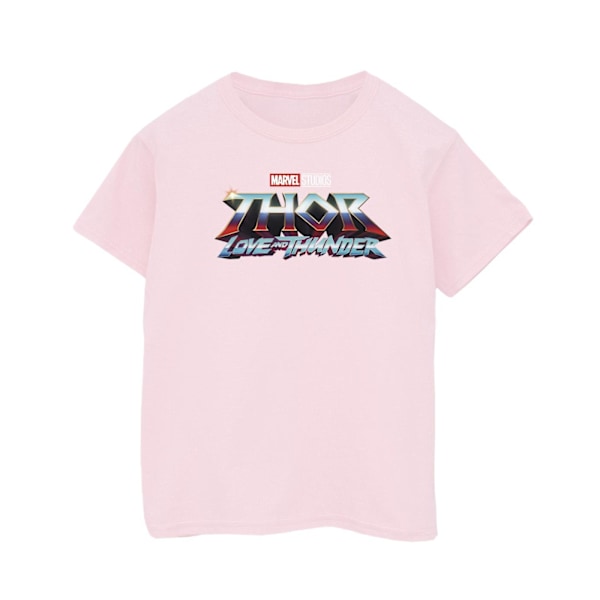 Marvel Boys Thor Love And Thunder Logo T-Shirt 5-6 år Baby P Baby Pink 5-6 Years