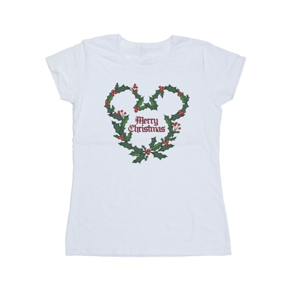 Disney Dam/Kvinnor Musse Pigg God Jul Holly Bomull White XXL