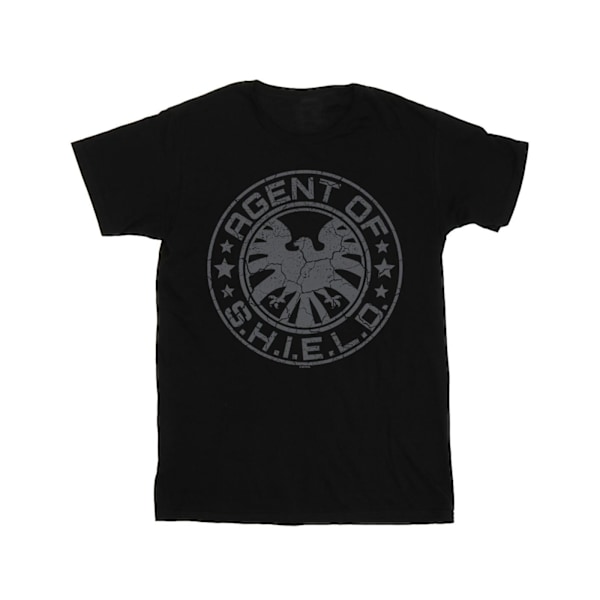Marvel Herr Avengers Shield Beaten Circle T-shirt 3XL Svart Black 3XL