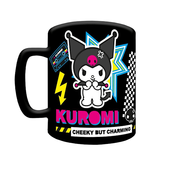 Kuromi Cheeky Punky Fluffig Mugg One Size Lila/Svart Purple/Black One Size